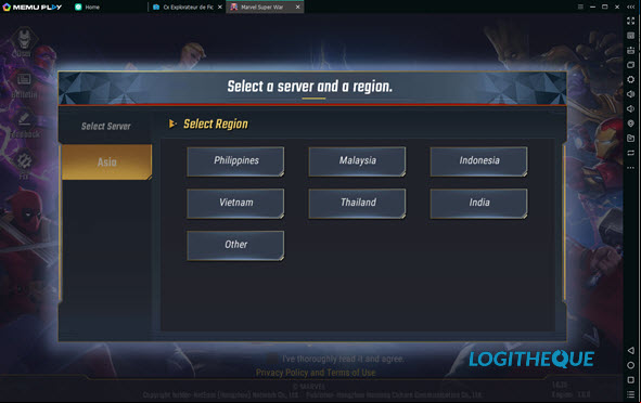 Marvel Super War servers